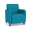 Lesro Siena Lounge Reception Guest Chair w/ Front Casters, 27 in W 29.5 in L 32.5 in H SN1101 - alternate 1
